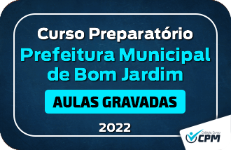 3. CURSO ONLINE PREPARATRIO PREFEITURA MUNICIPAL DE BOM JARDIM 